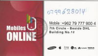 Online Mobiles Business Card