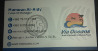 Via Oceans business card